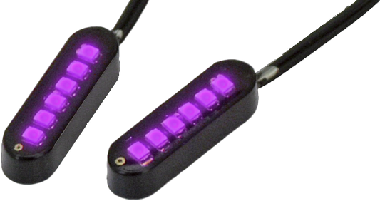 Cyron Convex 6 LED Black Purple pair