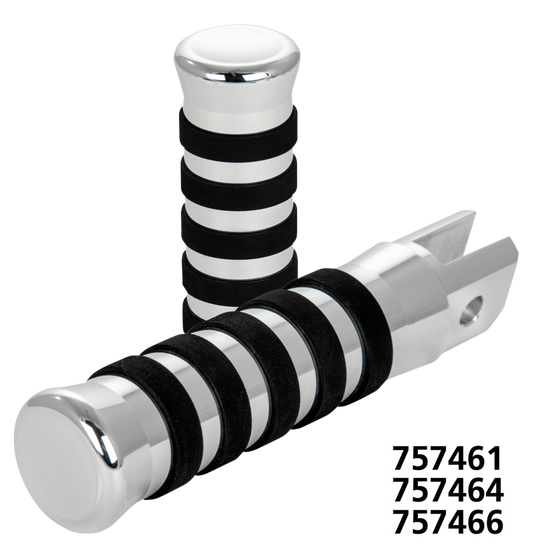 FWD ctrl O-ring pegs +4" polish ST18-up
