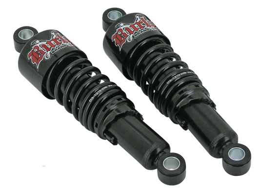 Burly 10.5" shocks black FLH/T