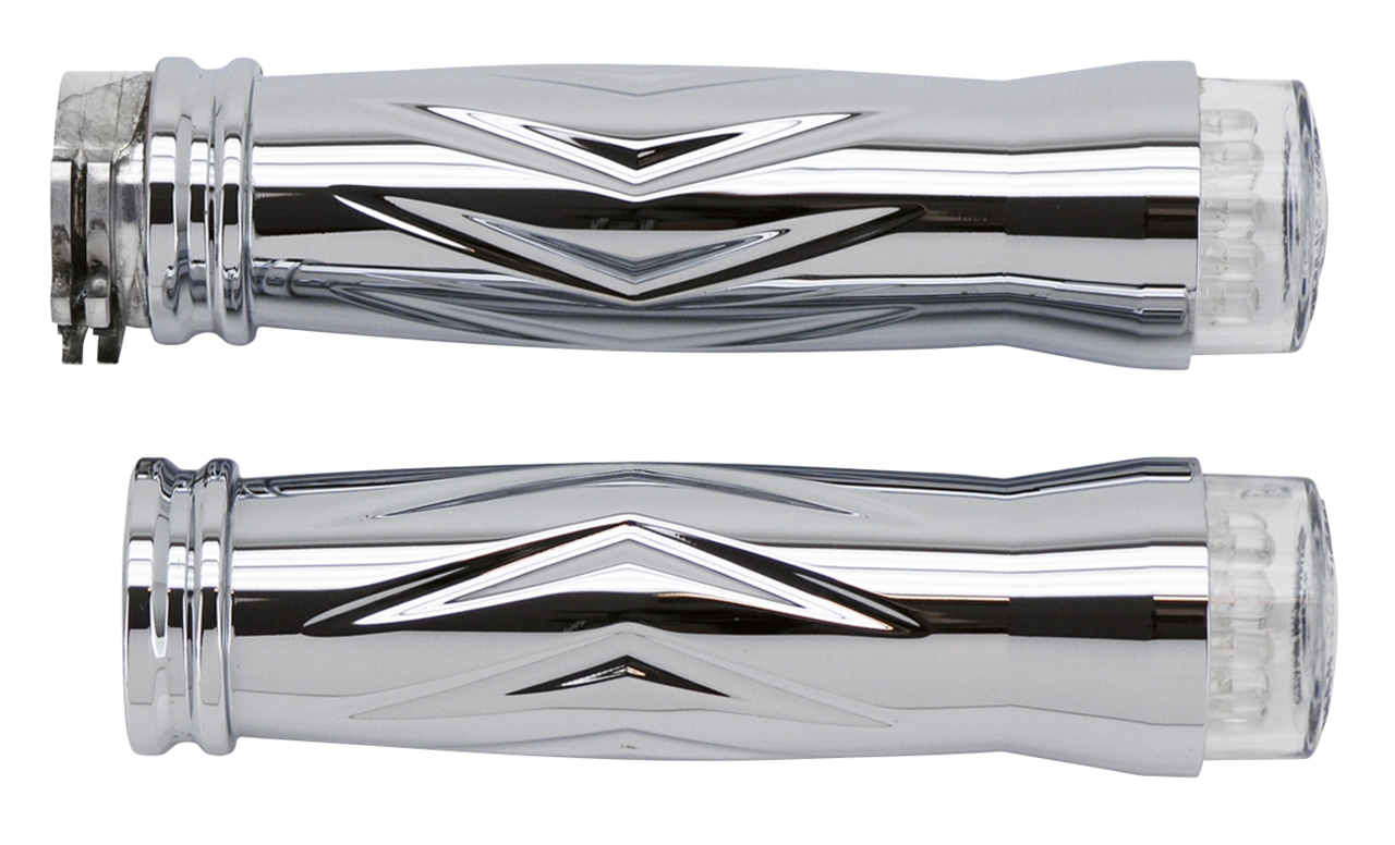 RBS V-style gripset chrome w/LED turnsig