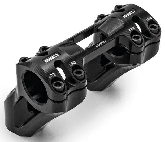 RSD Sector PB Risers 3" One-Piece Black
