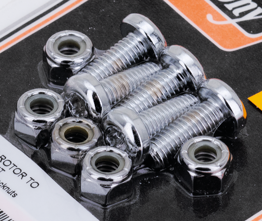 Disc screw/nuts 5/16-18x7/8" TXBH chrome