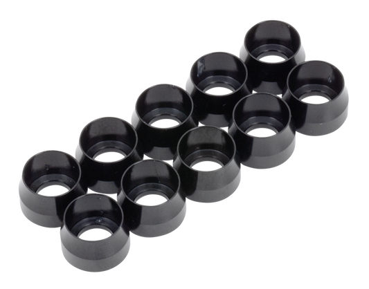 10pck Washers 1/4" Socket Head Black