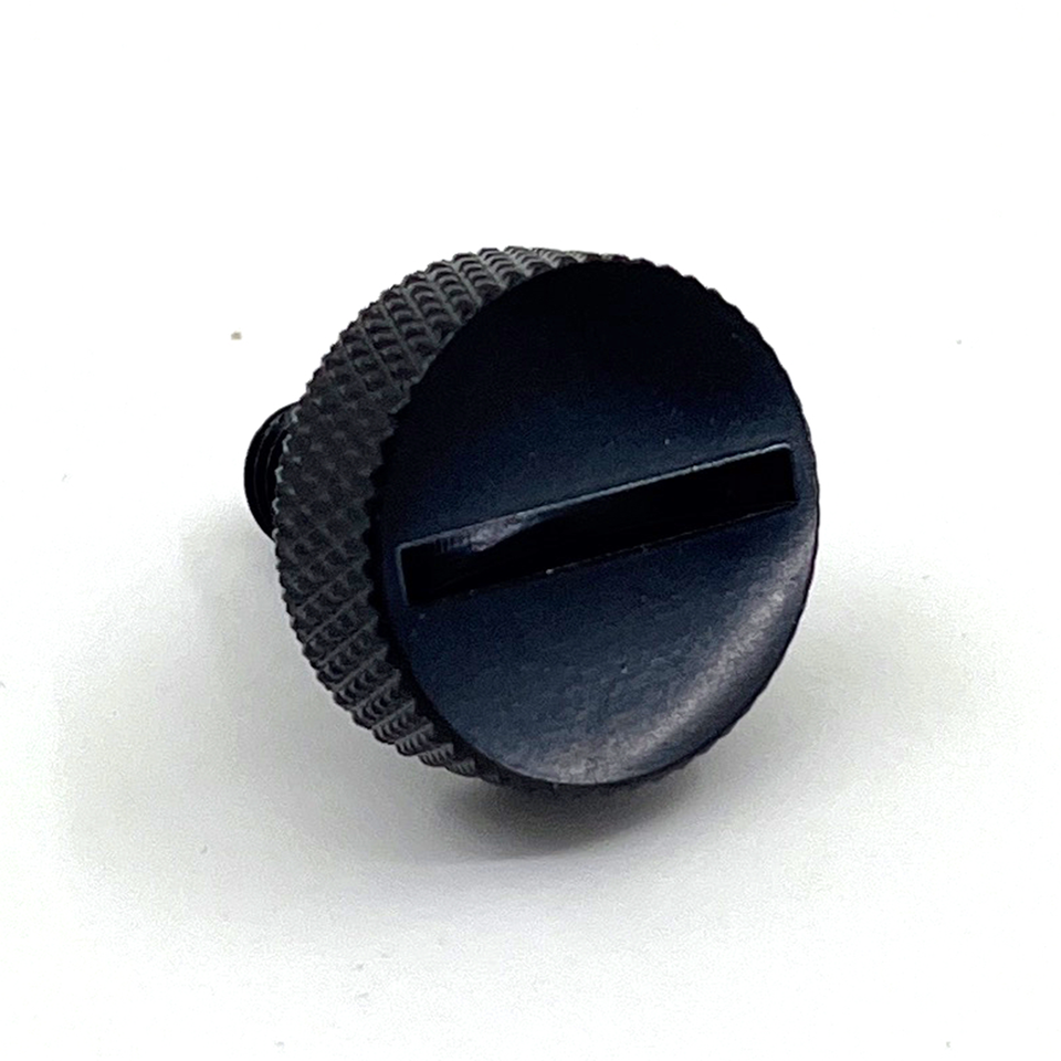 GZP Blk slotted Ezy seat screw 1-4-28