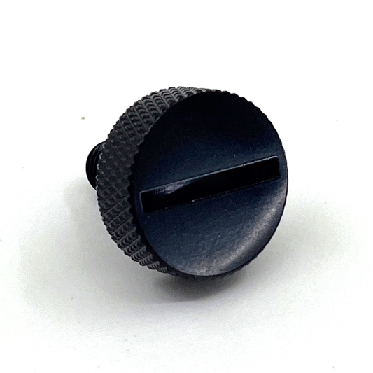 GZP Blk slotted Ezy seat screw 1-4-28