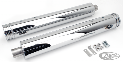 Twin Slip-On Chr mfflr Set FLH/T04-17