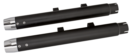 GZP Blk Radium mufflers XL14-UP Chr caps