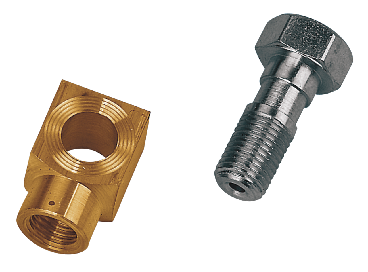 Wheel cylinder bolt zinc plated 58-72 HD