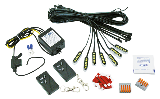 Red Cyron Pro Mot lighting kit Gold