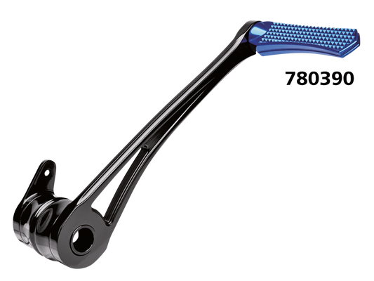 DMND BRAKE ARM BLK+BLUE PEG FLH/T14-UP