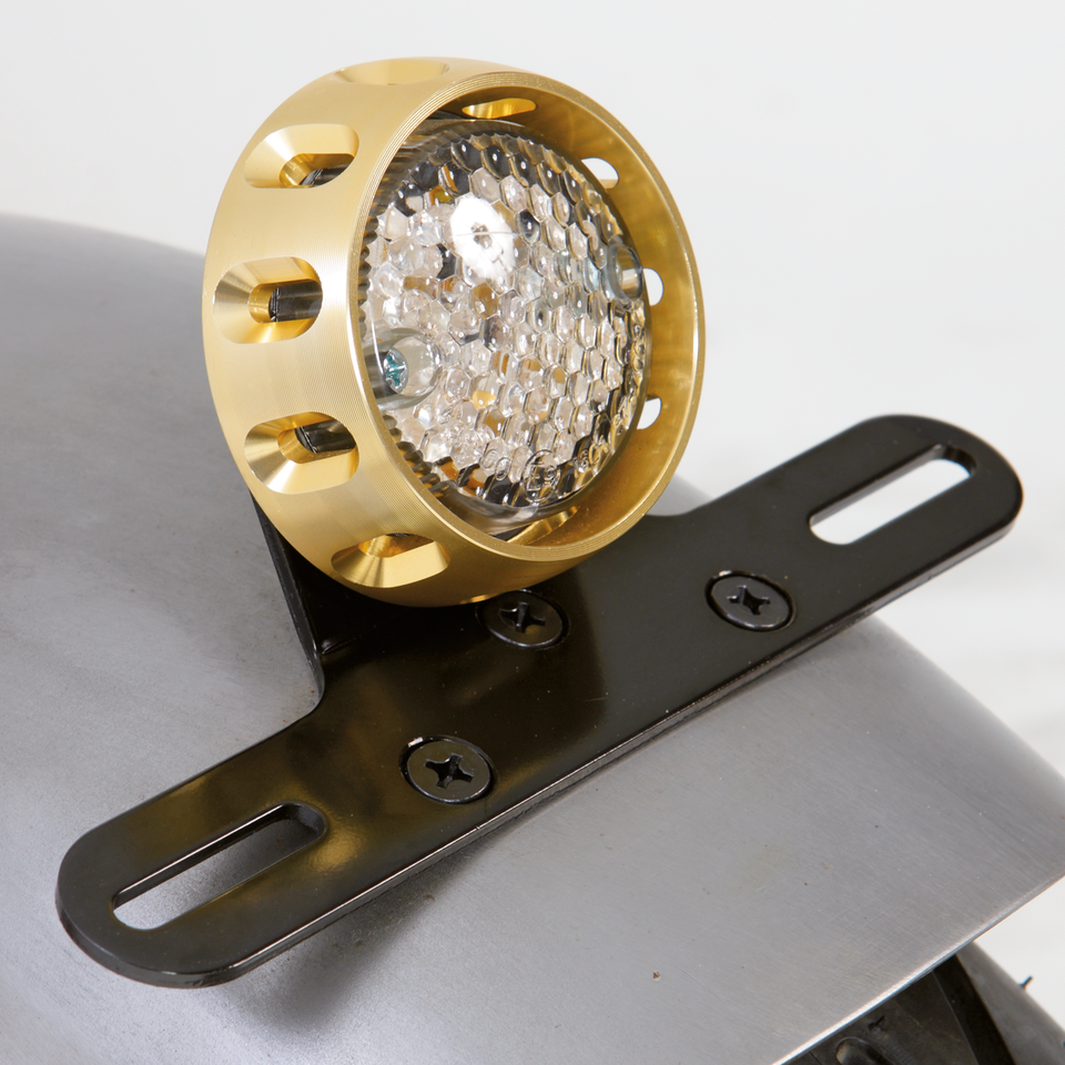 GZP Brass RII LED taillight w/license br