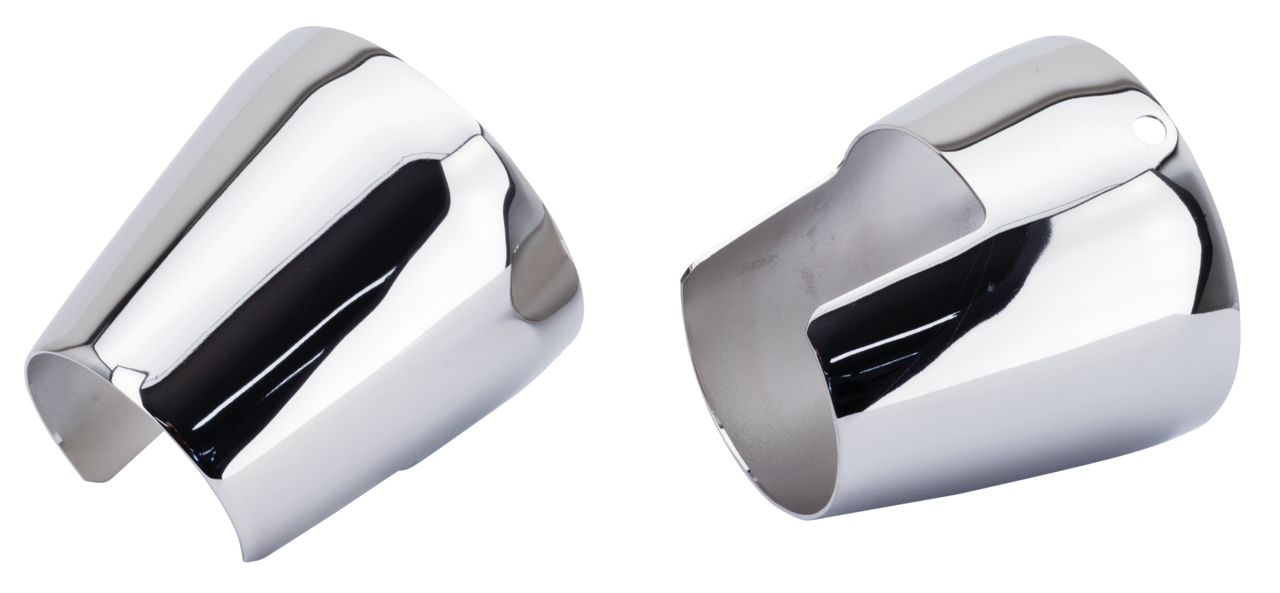 TRANSITION CONES Chrome f/4" Indian mffl