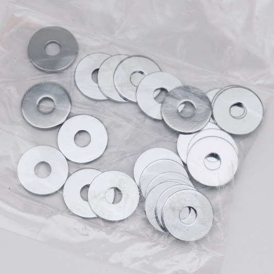 25pck Flat washers 1/4" X 7/8"