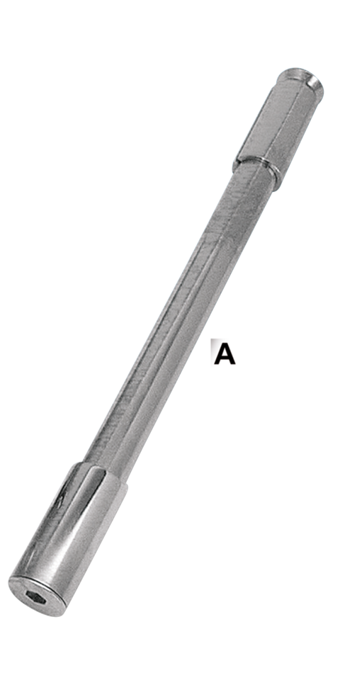 Axle complete w/spacers f3/4" hidden