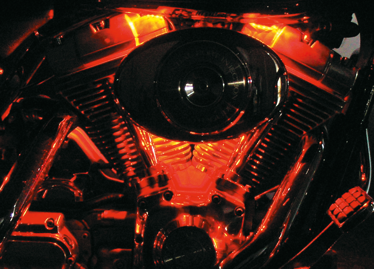 Cyron Convex 6 LED Chrome Red