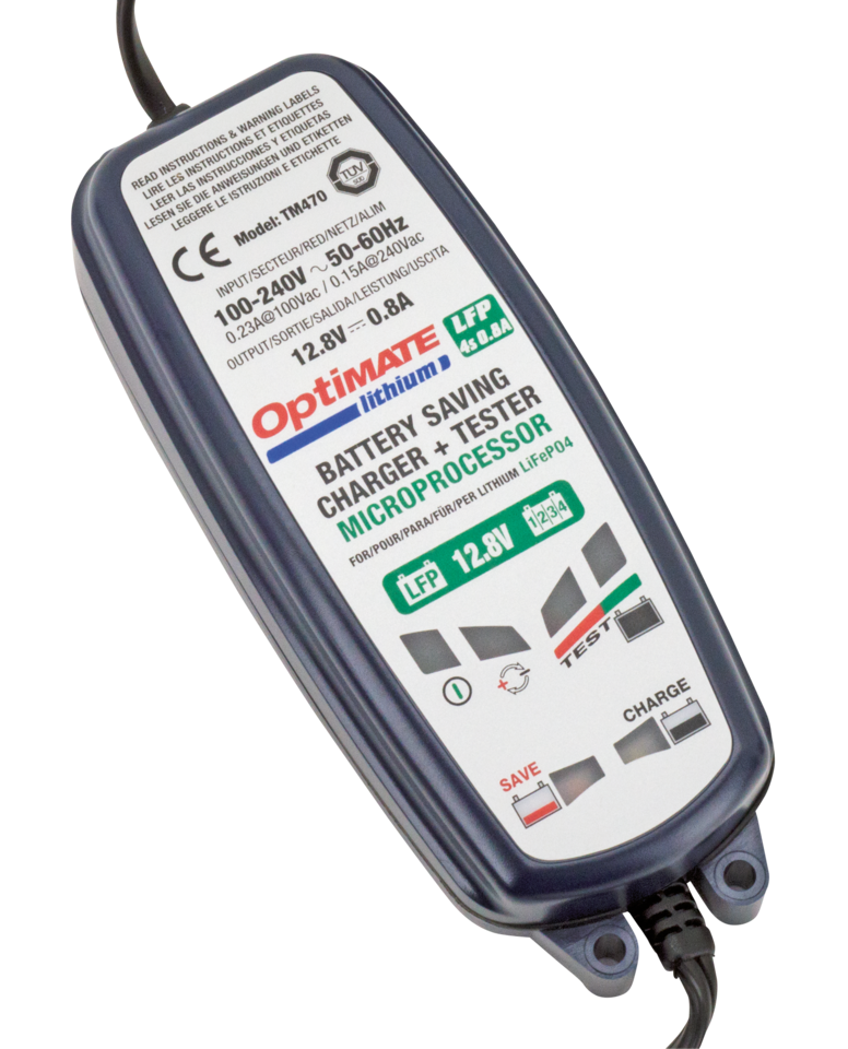 Optimate 0.8A Lithium charger TM470