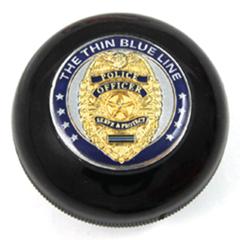 Police Badge Shifter Knob 3/8" Thread