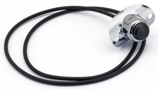 Chrome handlebar horn switch, pre-wired