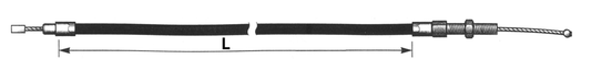 Barnett BCC clutch cable 52" XG15