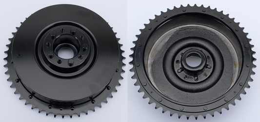 GZP black rear brake drum assy BT37-57