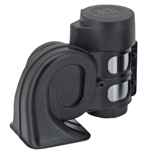 Blk Tornado 2tone horn w/internal compr.