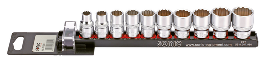 3/8" Socketset 12-point metric 10PC on r