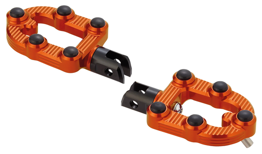 Ness MX DR Foot Pegs Orange ST18-Up