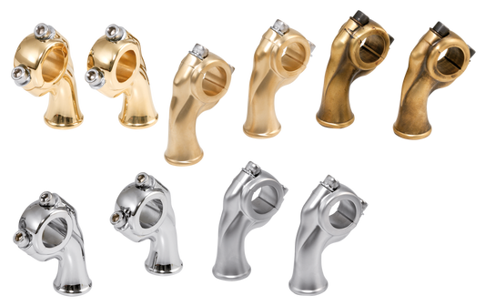 K-Tech Deluxe risers polished brass