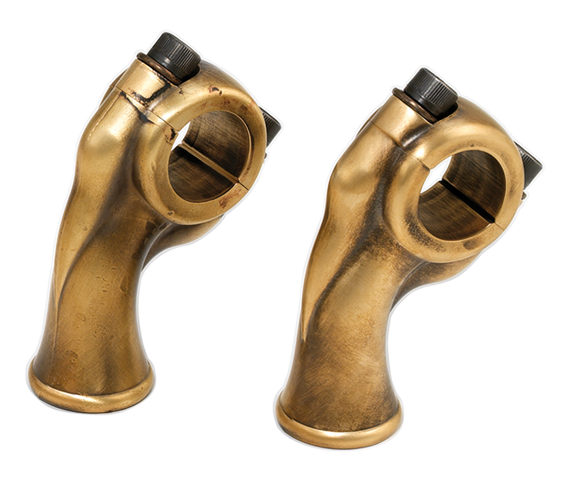 K-Tech Deluxe risers raw brass