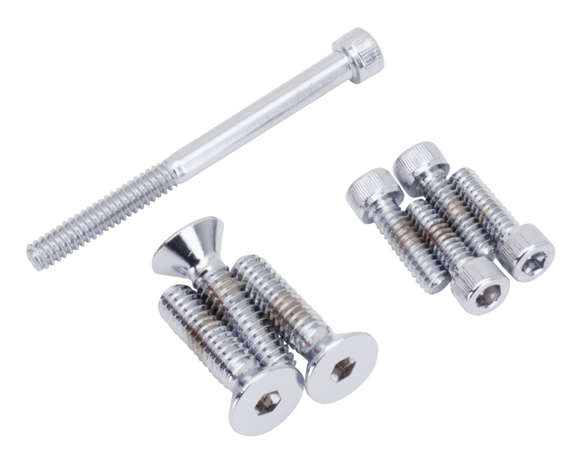 Chrome allen head set for S&S carb.+clnr