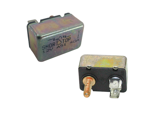 Dual output circuit breaker assy 40 Amp.