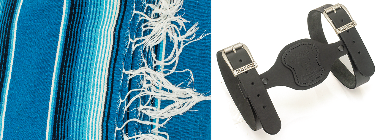 T-leather holder blk w/zpn755297 blanket