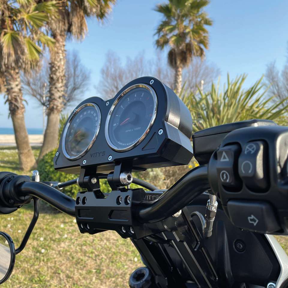 Vity's Road Glide billet gauge Black