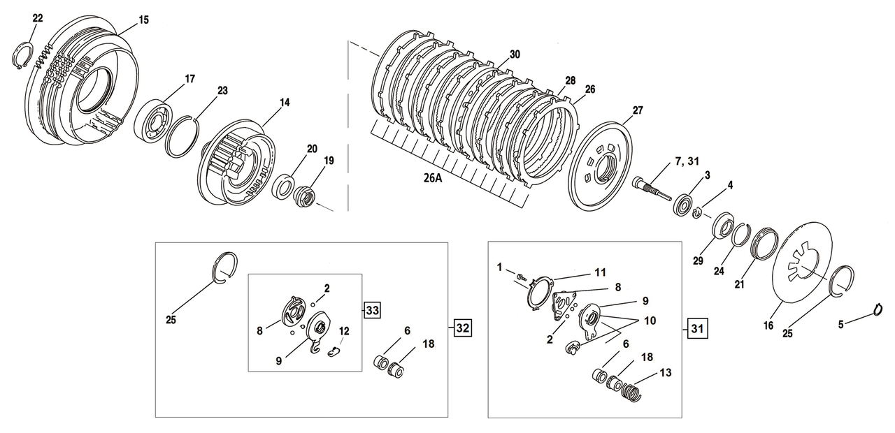 Hvy dty Clutch seperator BT90-97 XL91-UP