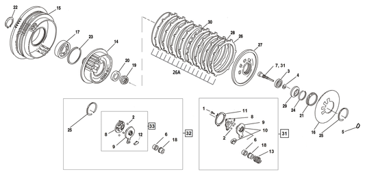 Hvy dty Clutch seperator BT90-97 XL91-UP