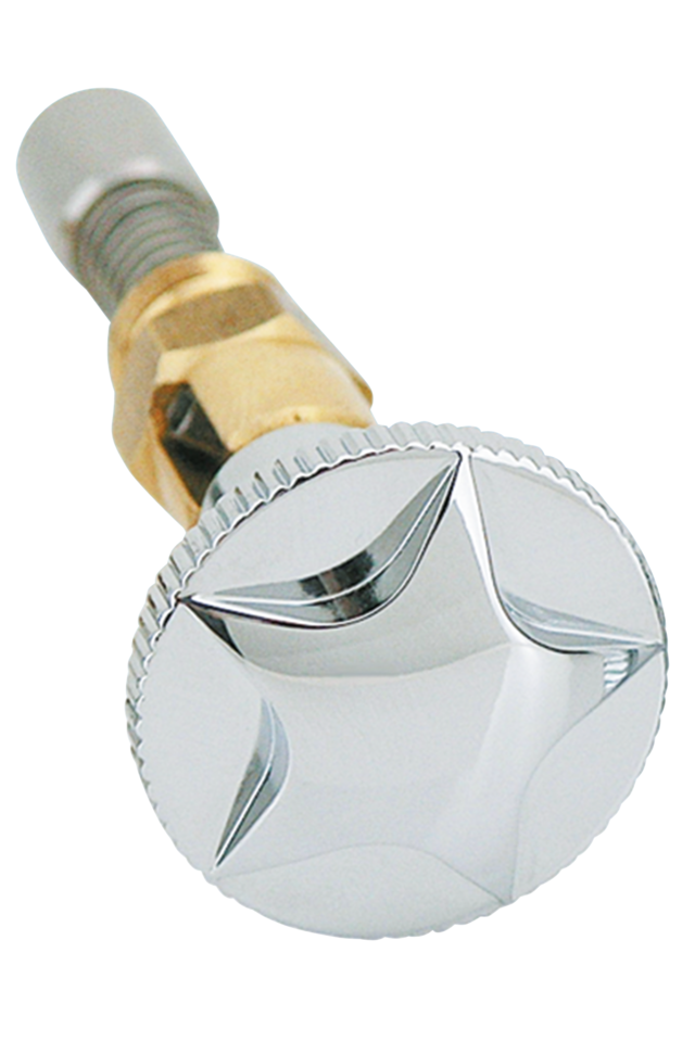 GZP Chr Star round Enrichener knob f/ S&