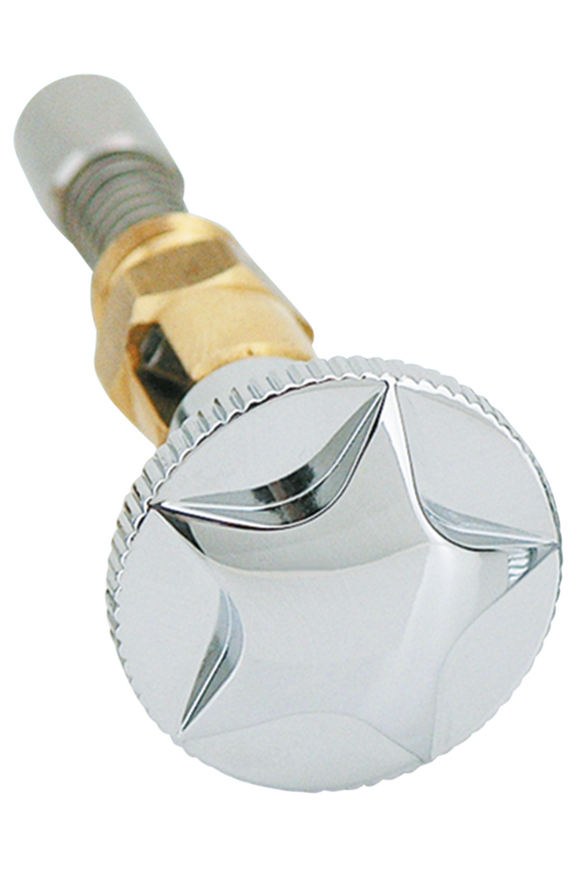 GZP Chr Star round Enrichener knob f/ S&