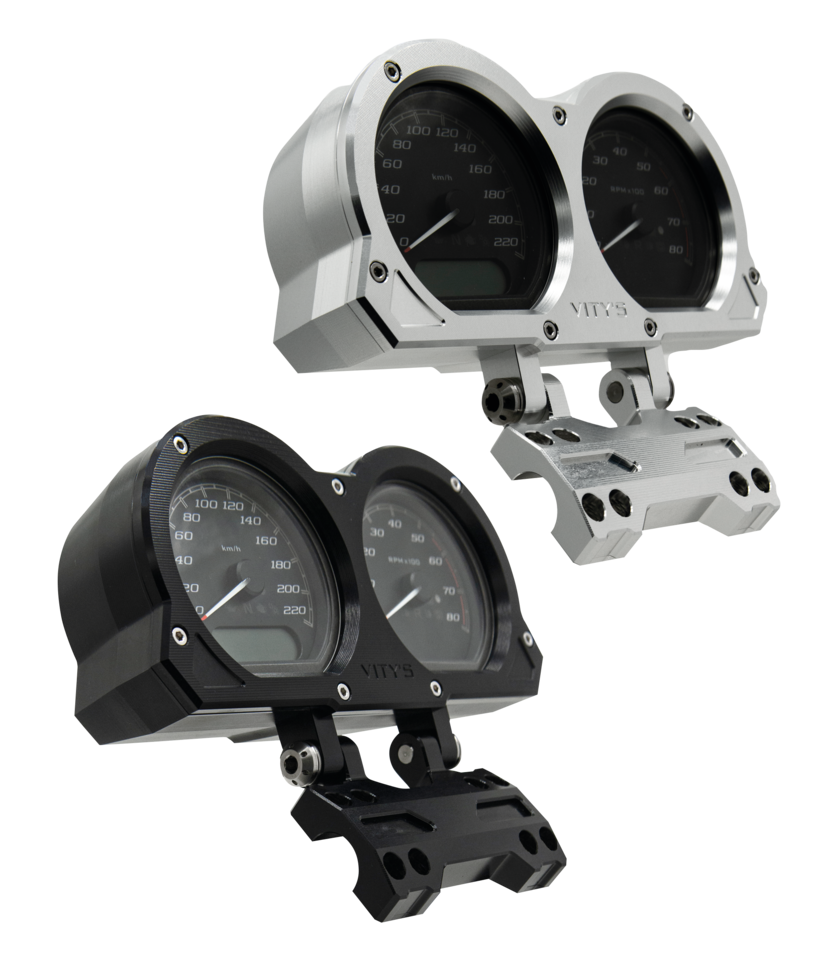 Vity's FXLR18-up billet gauge hsng silvr