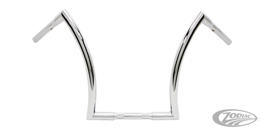 16" Z Bar 1" Chrome Dimpled TBW