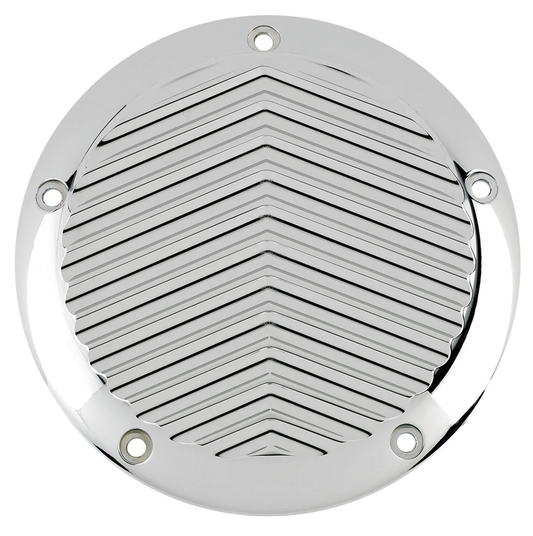 JM Derby Cover V-Fin Chr FLH/T15-Up