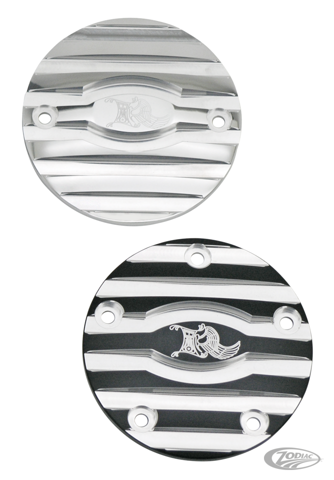 Point cover 2hole Black/Machine cut Ribb