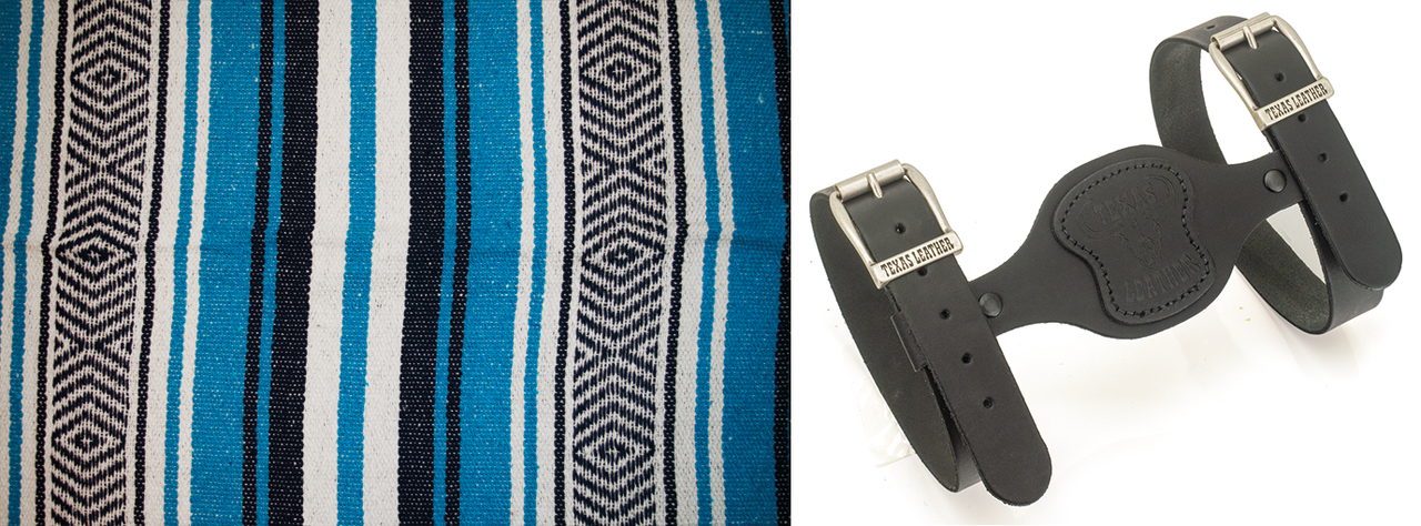 T-leather holder blk w/zpn755302 blanket