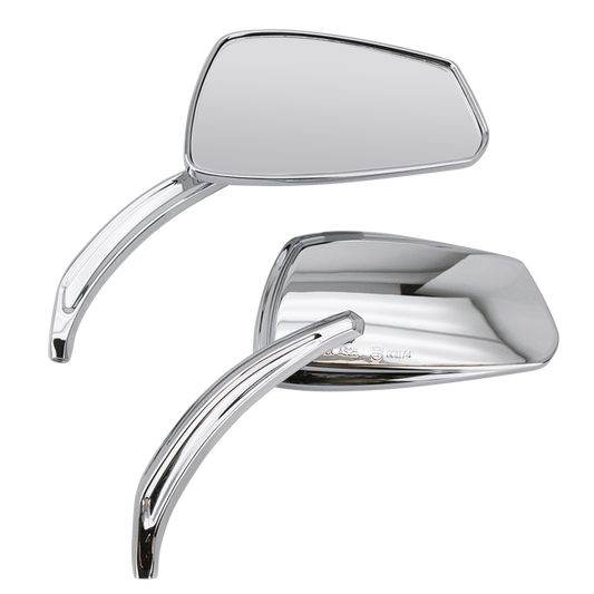 GZP Chrome Viper mirror set w/forged ste