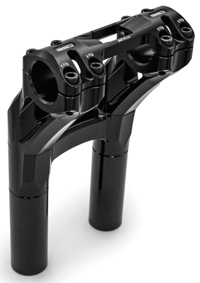 RSD Sector PB Risers 8" One-Piece Black
