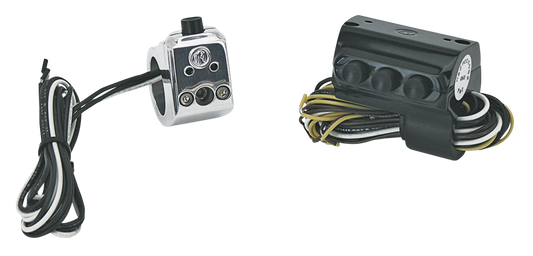 PM Contour RH 3-switch assy. chrome