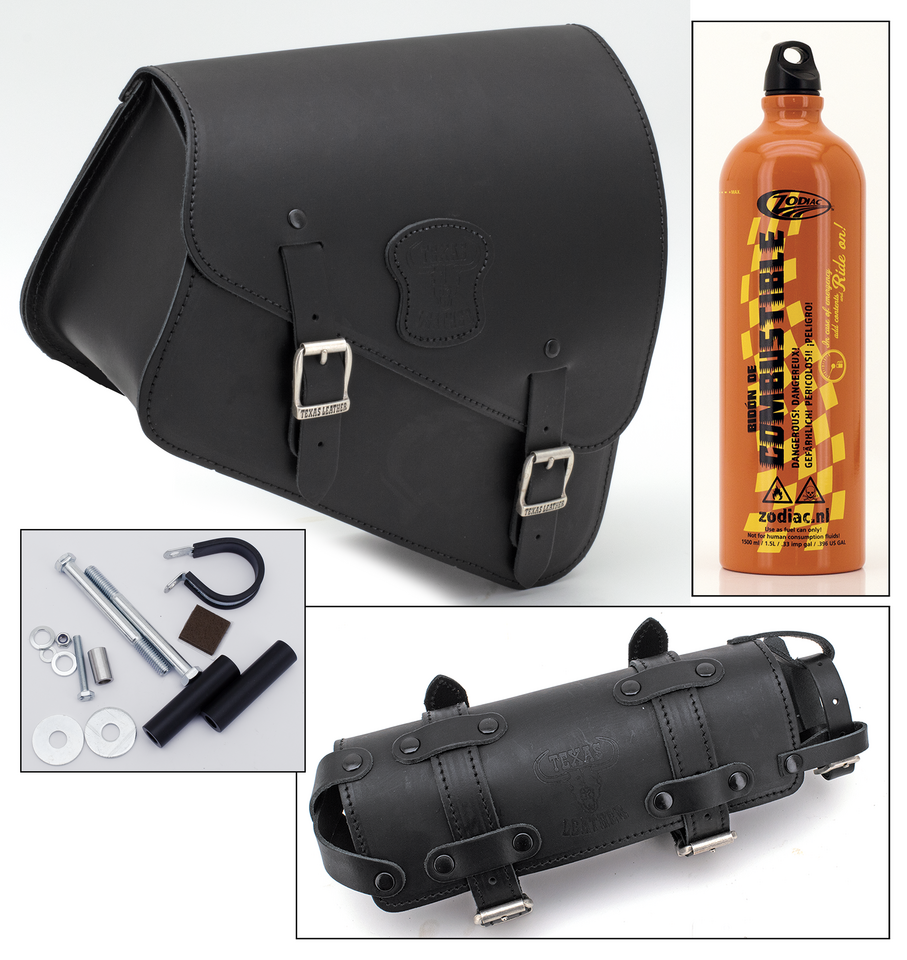Texas Leather XL14-UP bag w/fuelcan