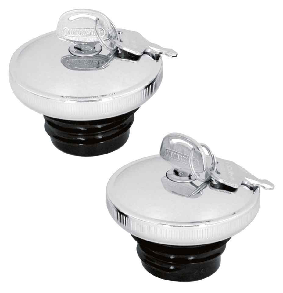 GZP Gascap late style chr w/key non-vent