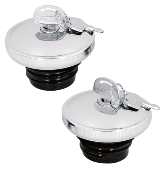 GZP Gascap late style chr w/key non-vent