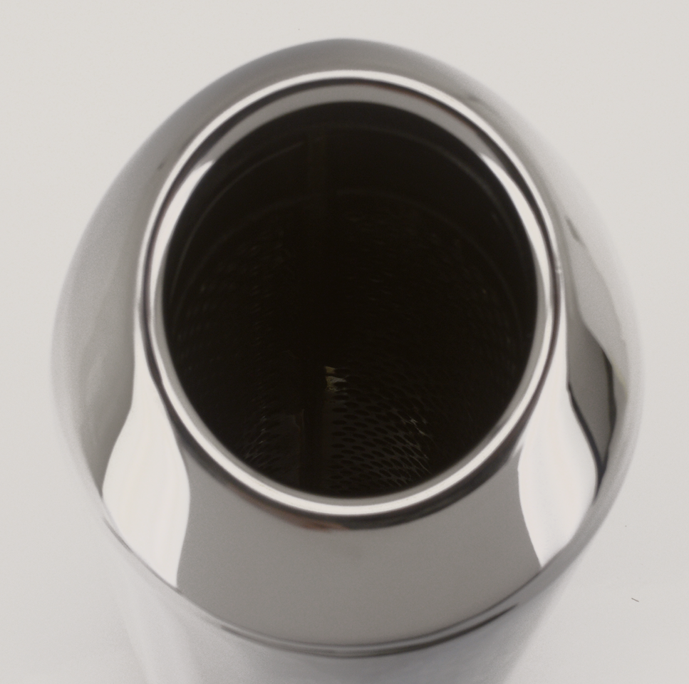 Oval muffler Stainless steel 1-3/4" I.D.