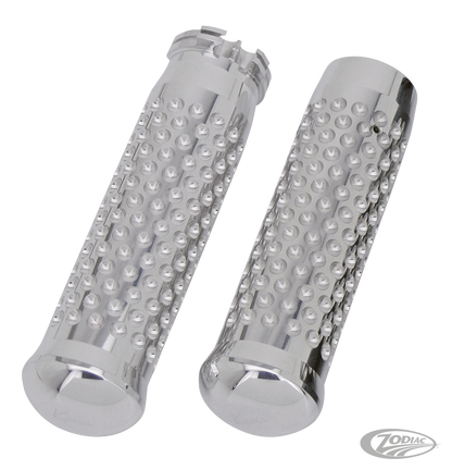Dimpled grips Polished
